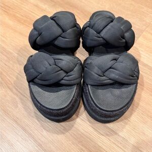 ASOS Black Braided Sandals